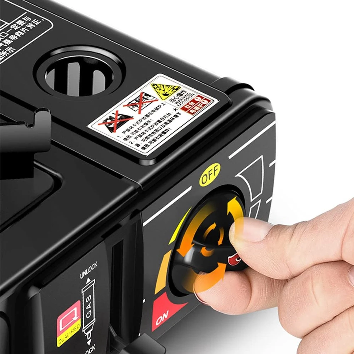 Borvat® |Draagbare Gasfornuis - Camping Kookstel - Inclusief 4 Gasflessen - Gas Stove - Gasfornuis - Kooktoestel - Outdoor - Op Reis + Gratis Smartphone Auto Magneethouder. 4 Borvat® |Draagbare Gasfornuis - Camping Kookstel - Inclusief 4 Gasflessen - Gas Stove - Gasfornuis - Kooktoestel - Outdoor - Op Reis + Gratis Smartphone Auto Magneethouder. - Afbeelding 4