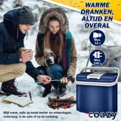 Coazy Koelbox 24L Elektrisch 12v 230 Volt - Met ECO Modus Voor Auto & Camping - Elektrische Frigobox Klein - Verkoelt En Verwarmt - Eco Modus - MiniBar - Electrische Mini Koelkast -Buitenkampeerwinkel 1200x1200 367