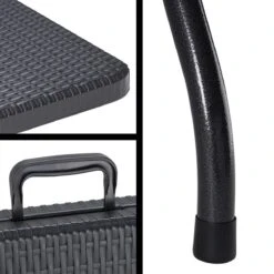 Casaria Tuintafel Opvouwbaar – Met Draaggreep 180x75 Cm – Zwart -Buitenkampeerwinkel 1200x1200 55