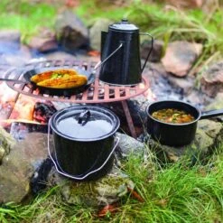 ESSCHERT DESIGN Pannenset Kampvuur - 4 Delig - Outdoor - Metaal -Buitenkampeerwinkel 1200x1200 572