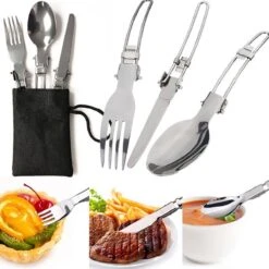 Camping Outdoor Kookset 13-delig Camping Servies En Pannen Pannenset Keukengerei - BPA-vrij & Geen Giftige Stoffen - Opvouwbaar & Licht - Ideaal Voor Reizen, Festival, Wandelen -Buitenkampeerwinkel 1200x1200 576