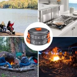 Camping Outdoor Kookset 13-delig Camping Servies En Pannen Pannenset Keukengerei - BPA-vrij & Geen Giftige Stoffen - Opvouwbaar & Licht - Ideaal Voor Reizen, Festival, Wandelen -Buitenkampeerwinkel 1200x1200 577