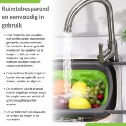 Buxibo - 3-Delige Keuken Vergiet Set Inklapbaar Groen/Grijs -Buitenkampeerwinkel 1200x1200 604