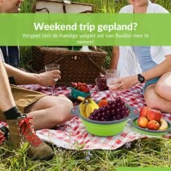 Buxibo - 3-Delige Keuken Vergiet Set Inklapbaar Groen/Grijs -Buitenkampeerwinkel 1200x1200 610