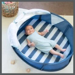 Babymoov Babyni Speelruimte & Extra Bedje Anti-UV FPS 50+ Marinière -Buitenkampeerwinkel 1200x1200 674
