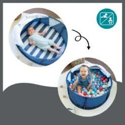 Babymoov Babyni Speelruimte & Extra Bedje Anti-UV FPS 50+ Marinière -Buitenkampeerwinkel 1200x1200 676