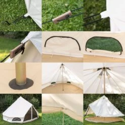 Skandika Tipii 400 Canvas Tent – Tipi-tenten – 8 Persoons Familietent - Campingtent – Muggengaas – 250 Cm Stahoogte – 400 Cm Diameter – 4000 Mm Waterkolom – Indische Tent, Partytent, Festivaltent – Outdoor, Camping, Tuin – Kamperen – Wit -Buitenkampeerwinkel 1200x1200 682