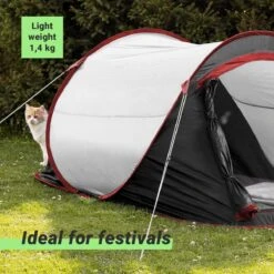 JEMIDI Tweepersoons Pop-up Tent - Opgooitent, Werptent Voor 2 Personen - Ideaal Als Festivaltent Of Kampeertent - Verschillende Kleuren -Buitenkampeerwinkel 1200x1200 718