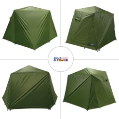 FisherPro Karpertent Met Stormcover – Vistent – Tent - Bescherming Tegen Zon En Wind – 100% Waterdichte Stormhoes – Met Handige Meeneemtas – Ook Geschikt Als Strandtent Of Festivaltent – Extra Veiligheid En Warmte Door Stormcover -Buitenkampeerwinkel 1200x1200 725