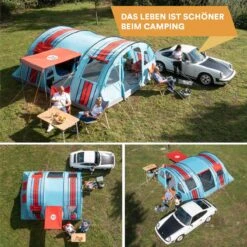 Skandika Gotland Tunneltent Voor 6 Personen, Grote Familietent In Racing-design, Ingenaaide Tentbodem, Waterdicht, 5000 Mm Waterkolom, Slaapcabine Met Scheidingswand, Muggennet (let Op, Komt Met Kleurfouten) -Buitenkampeerwinkel 1200x1200 744