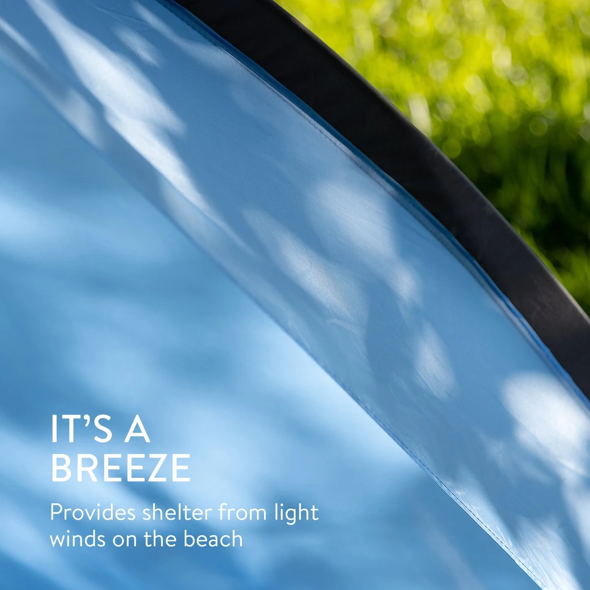 Navaris Windscherm Voor Het Strand - Zon- En Windbescherming Voor Drie Personen - Pop-up Speeltent Met UV- Bescherming - Beach Shelter Met Draagtas 4 Navaris Windscherm Voor Het Strand - Zon- En Windbescherming Voor Drie Personen - Pop-up Speeltent Met UV- Bescherming - Beach Shelter Met Draagtas - Afbeelding 4