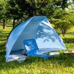 Navaris Windscherm Voor Het Strand - Zon- En Windbescherming Voor Drie Personen - Pop-up Speeltent Met UV- Bescherming - Beach Shelter Met Draagtas 11 Navaris Windscherm Voor Het Strand - Zon- En Windbescherming Voor Drie Personen - Pop-up Speeltent Met UV- Bescherming - Beach Shelter Met Draagtas -Buitenkampeerwinkel 1200x1200 818