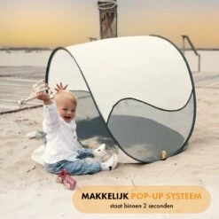 Deryan Luxe Pop Up Strandtent - Anti-UV 50+ - Cream -Buitenkampeerwinkel 1200x1200 819