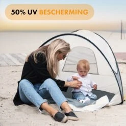 Deryan Luxe Pop Up Strandtent - Anti-UV 50+ - Cream -Buitenkampeerwinkel 1200x1200 820