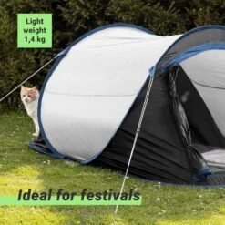 JEMIDI Tweepersoons Pop-up Tent - Opgooitent, Werptent Voor 2 Personen - Ideaal Als Festivaltent Of Kampeertent - Verschillende Kleuren -Buitenkampeerwinkel 1200x1200 860