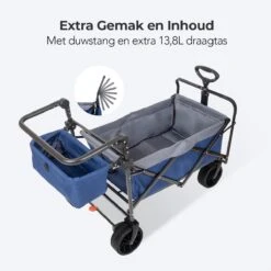 LifeGoods Bolderkar - Opvouwbaar - Tot 120KG - 103L - Extra Draagtas En Duwstang - Wasbaar Polyester - 98x45cm - Blauw/Grijs 13 LifeGoods Bolderkar - Opvouwbaar - Tot 120KG - 103L - Extra Draagtas En Duwstang - Wasbaar Polyester - 98x45cm - Blauw/Grijs -Buitenkampeerwinkel 1200x1200 993