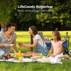 LifeGoods Bolderkar - Opvouwbaar - Tot 120KG - 103L - Extra Draagtas En Duwstang - Wasbaar Polyester - 98x45cm - Blauw/Grijs 16 LifeGoods Bolderkar - Opvouwbaar - Tot 120KG - 103L - Extra Draagtas En Duwstang - Wasbaar Polyester - 98x45cm - Blauw/Grijs -Buitenkampeerwinkel 1200x1200 996