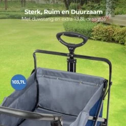 LifeGoods Bolderkar - Opvouwbaar - Tot 120KG - 103L - Extra Draagtas En Duwstang - Wasbaar Polyester - 98x45cm - Blauw/Grijs 19 LifeGoods Bolderkar - Opvouwbaar - Tot 120KG - 103L - Extra Draagtas En Duwstang - Wasbaar Polyester - 98x45cm - Blauw/Grijs -Buitenkampeerwinkel 1200x1200 999