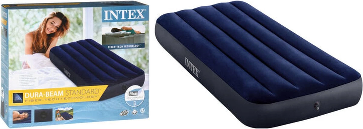 Intex Downy Twin Luchtbed - 1-persoons - 191x76x22 Cm 6 Intex Downy Twin Luchtbed - 1-persoons - 191x76x22 Cm - Afbeelding 6