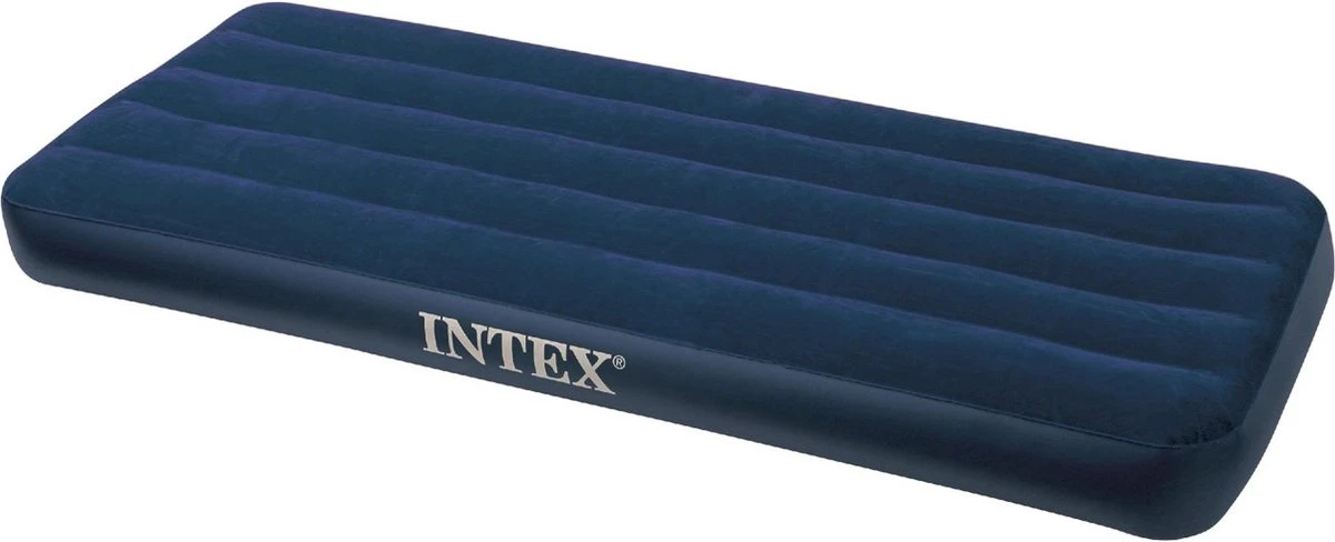 Intex Downy Twin Luchtbed - 1-persoons - 191x76x22 Cm 1 Intex Downy Twin Luchtbed - 1-persoons - 191x76x22 Cm