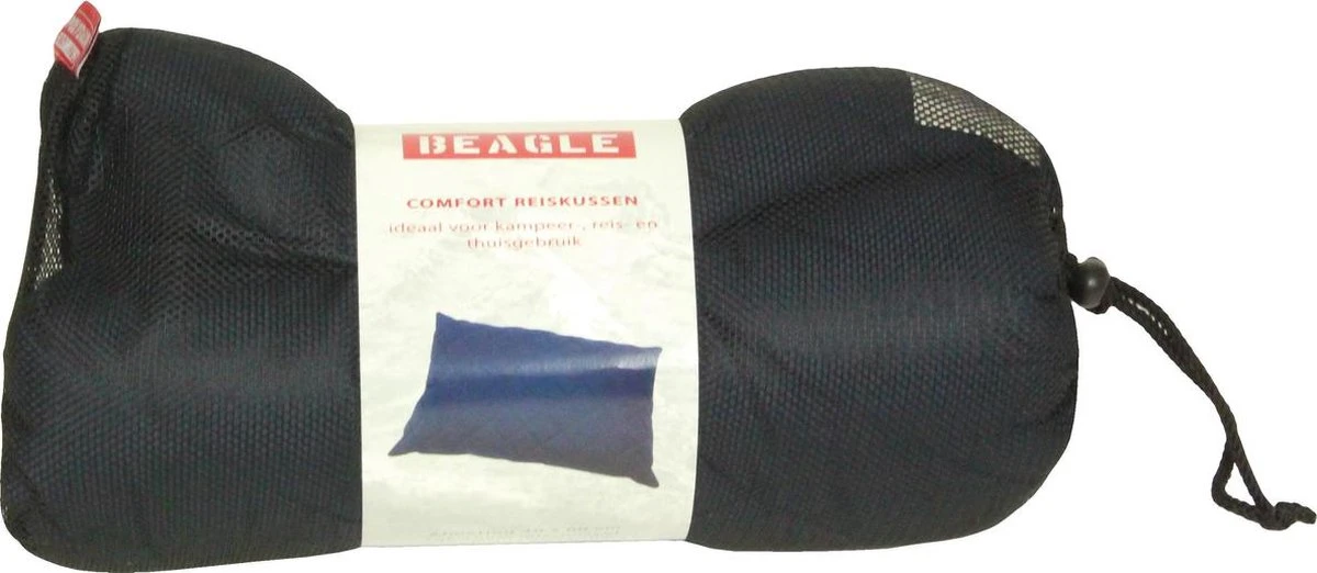 Polydaun Beagle Reiskussen 60x40 Cm Blauw 2 Polydaun Beagle Reiskussen 60x40 Cm Blauw - Afbeelding 2