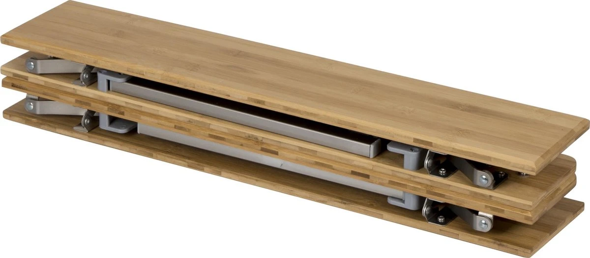 Bo-Camp Urban Outdoor Campingtafel - Opvouwbaar - Morris - Bamboe 4 Bo-Camp Urban Outdoor Campingtafel - Opvouwbaar - Morris - Bamboe - Afbeelding 4