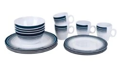 Bo-Camp - Servies - Classic - 16-Delig - Wit/Navy -Buitenkampeerwinkel 1200x675 2