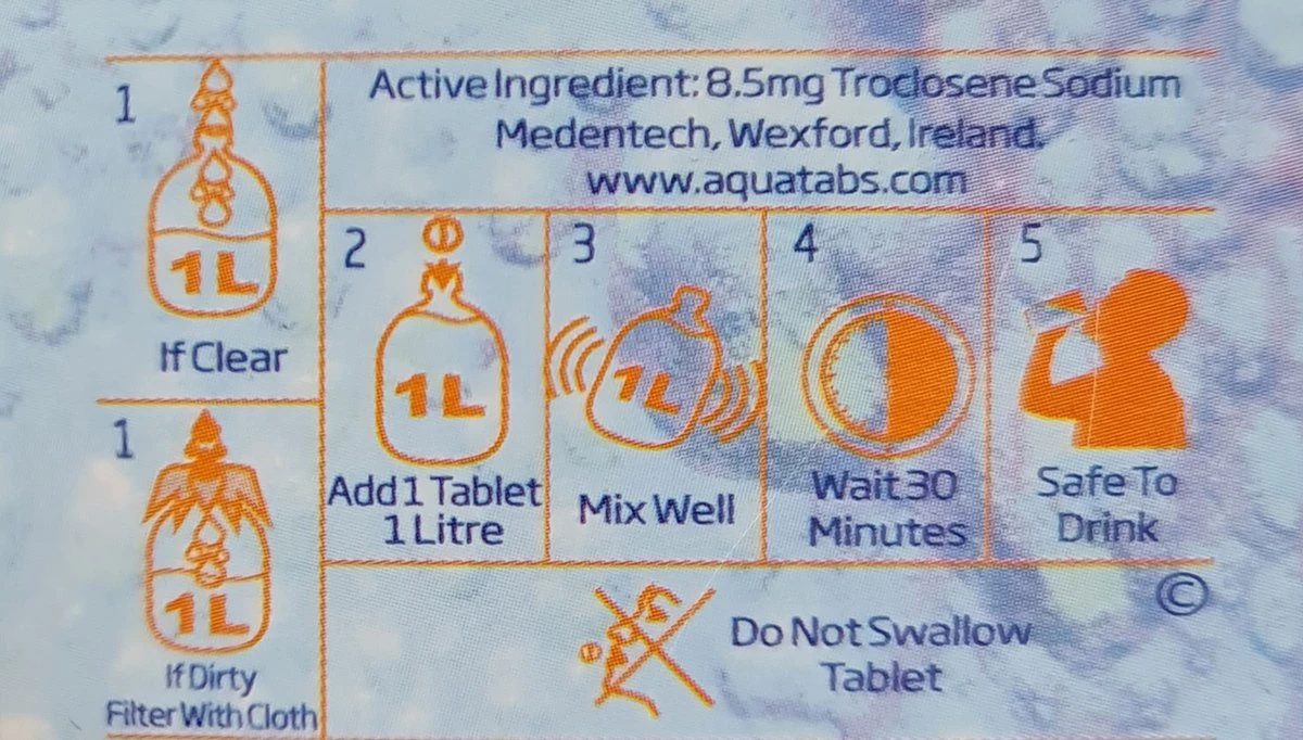 Aquatabs Waterzuiveringstabletten | 50 Stuks 4 Aquatabs Waterzuiveringstabletten | 50 Stuks - Afbeelding 4