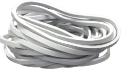 100 Stuks - Tent Elastiek –grijs - Diameter 90mm - Breedte 5x3mm