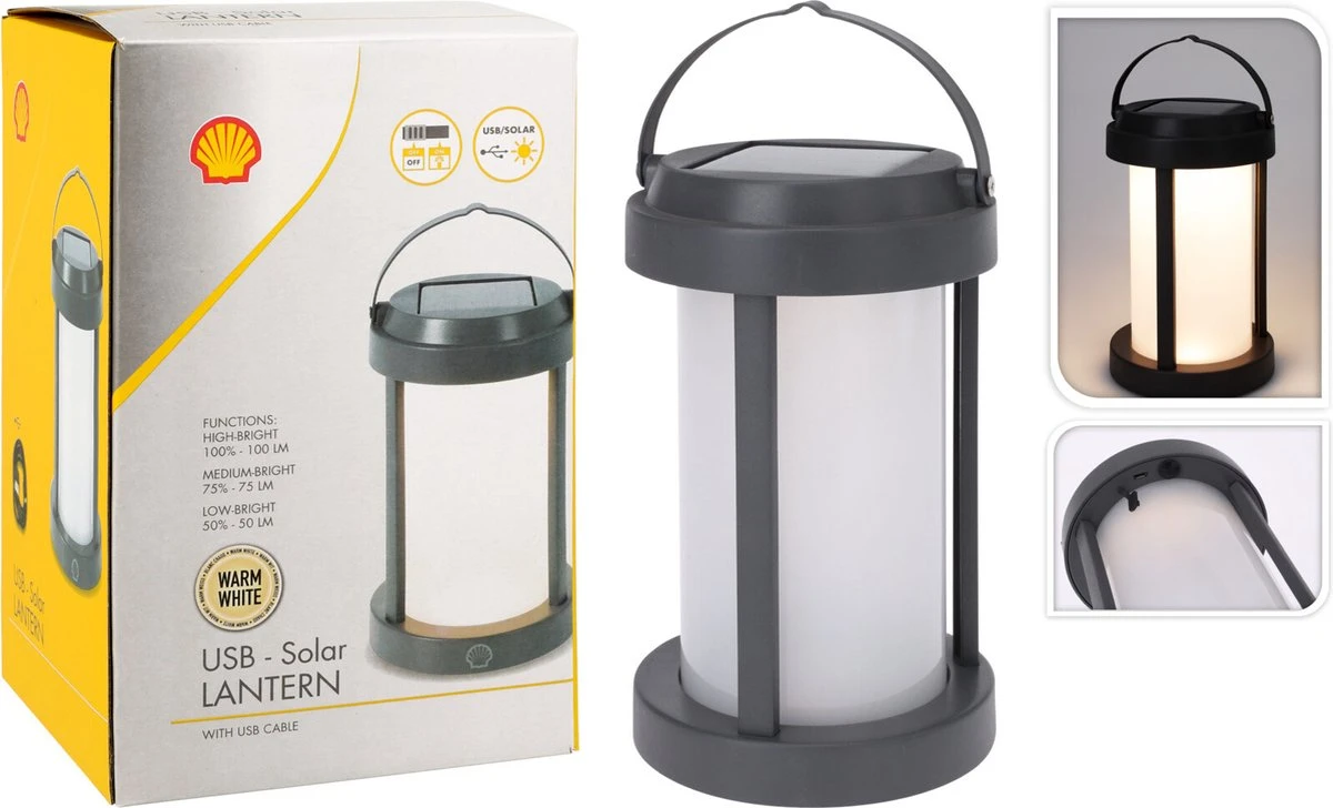 Shell Solar Campinglamp - Oplaadbaar LED - 100 Lumen - IP64 Waterdicht - Draagbare Kampeerlamp - Tentlamp - Acculamp - Traploos Dimbare Lamp 1 Shell Solar Campinglamp - Oplaadbaar LED - 100 Lumen - IP64 Waterdicht - Draagbare Kampeerlamp - Tentlamp - Acculamp - Traploos Dimbare Lamp