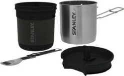 Stanley The Bowl + Spork Compact Cook Set 0.70L - Campingkookset - Stainless Steel -Buitenkampeerwinkel 1200x743