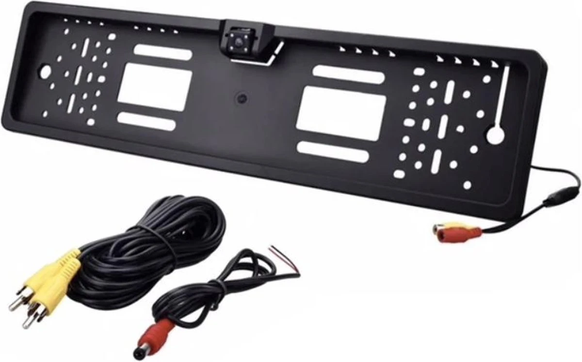 Achteruitrij Camera Met Kentekenplaathouder | Nachtzicht | LED | Waterdicht | Universeel | 6M Verlengkabel 1 Achteruitrij Camera Met Kentekenplaathouder | Nachtzicht | LED | Waterdicht | Universeel | 6M Verlengkabel