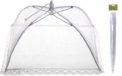 Merkloos Opvouwbaar Vliegennetje / Vliegenkapje 45 X 45 Cm - Hoogte 20 Cm -Buitenkampeerwinkel 1200x751 2