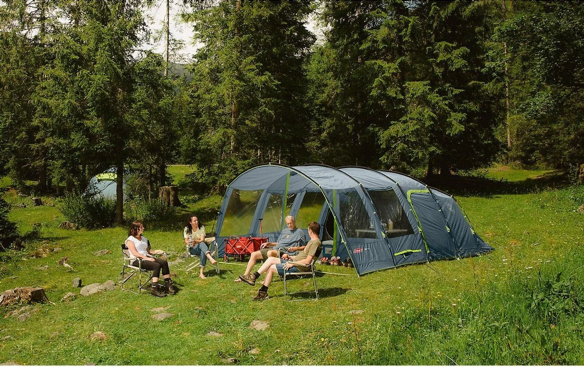 Coleman Vail 6L Tunneltent - Familie Tent - 6-Persoons - Grijs/Groen 6 Coleman Vail 6L Tunneltent - Familie Tent - 6-Persoons - Grijs/Groen - Afbeelding 6