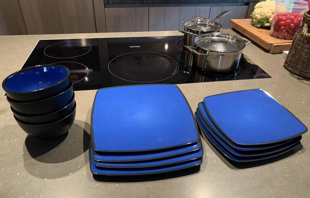 Camping Servies - 12 Delig – 100% Melamine Servies Set – Campingservies – Melamine Servies - Blue Ocean 5 Camping Servies - 12 Delig – 100% Melamine Servies Set – Campingservies – Melamine Servies - Blue Ocean - Afbeelding 5