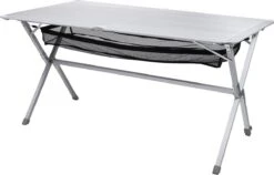 Campart Campingtafel XL TA-0806 - Opvouwbaar, Lichtgewicht En Met Verstelbare Poten - Kampeertafel Inklapbaar Inclusief Opbergtas - 140 X 80 X 70 Cm - Wit -Buitenkampeerwinkel 1200x770