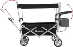 Tectake - Opvouwbare Bolderwagen Handkar Nico Zwart - 403549 -Buitenkampeerwinkel 1200x771 5