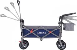 AREBOS Premium Steekwagen Met Dak Opvouwbare Tuinkar Handkar Bolderkar Blauw / Grijs 22 AREBOS Premium Steekwagen Met Dak Opvouwbare Tuinkar Handkar Bolderkar Blauw / Grijs -Buitenkampeerwinkel 1200x787 3