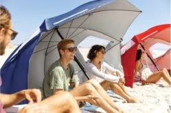 Sport-Brella - Premiere Strandtent - Windscherm - Tochtscherm - Tochtscherm - Stormparaplu - Zonnescherml - Blauw -Buitenkampeerwinkel 1200x795 6