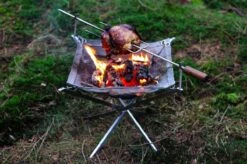 Firekorf + Grill + Spit : Opvouwbare Vuurkorf / Vuurschaal Met Rooster En Spit - Draagbare BBQ - Opbergtas - Kampeer Grill - Kookset -Buitenkampeerwinkel 1200x799 24