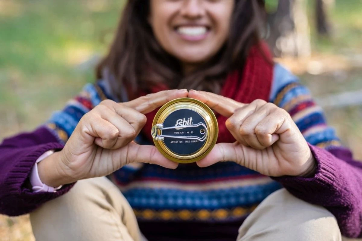 Esbit Spiritus/Alcohol Brander - Messing - Compact - Met Handvat 3 Esbit Spiritus/Alcohol Brander - Messing - Compact - Met Handvat - Afbeelding 3