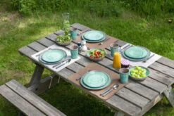Bo-Camp Servies Halo - 12 Delig Melamine - Aqua 11 Bo-Camp Servies Halo - 12 Delig Melamine - Aqua -Buitenkampeerwinkel 1200x800 27