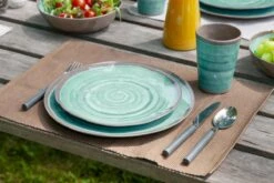 Bo-Camp Servies Halo - 12 Delig Melamine - Aqua 12 Bo-Camp Servies Halo - 12 Delig Melamine - Aqua -Buitenkampeerwinkel 1200x800 28
