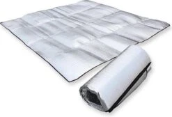 Merkloos Aluminium Slaapmat - Camping & Picknick Mat - Tent Kampeermatje - Schuimmat 150 X 200 CM