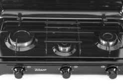 Zilan - Gas Kooktoestel 3 Pits - Campingkooktoestel - Gaskookplaat - Zwart -Buitenkampeerwinkel 1200x819 3