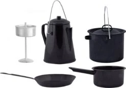 ESSCHERT DESIGN Pannenset Kampvuur - 4 Delig - Outdoor - Metaal