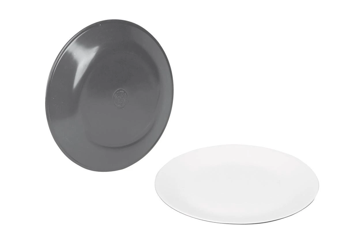 Bo-Camp Servies - Campingbord - 100% Melamine - 16-delig - Grijs 3 Bo-Camp Servies - Campingbord - 100% Melamine - 16-delig - Grijs - Afbeelding 3