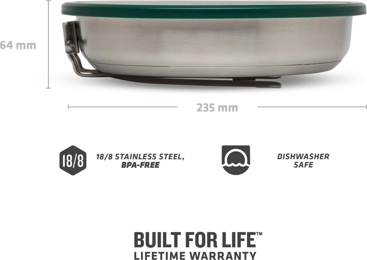 Stanley The All-In_One Fry Pan Set 1 L - Campingkookset - Stainless Steel 4 Stanley The All-In_One Fry Pan Set 1 L - Campingkookset - Stainless Steel - Afbeelding 4