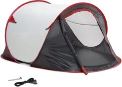 JEMIDI Tweepersoons Pop-up Tent - Opgooitent, Werptent Voor 2 Personen - Ideaal Als Festivaltent Of Kampeertent - Verschillende Kleuren -Buitenkampeerwinkel 1200x858 3