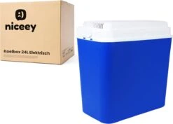 Niceey Thermo Elektrische Koelbox - 24 Liter - Koelbox Elektrisch 12v 230 Volt - Coolbox - Koelt & Verwarmt - Blauw -Buitenkampeerwinkel 1200x861